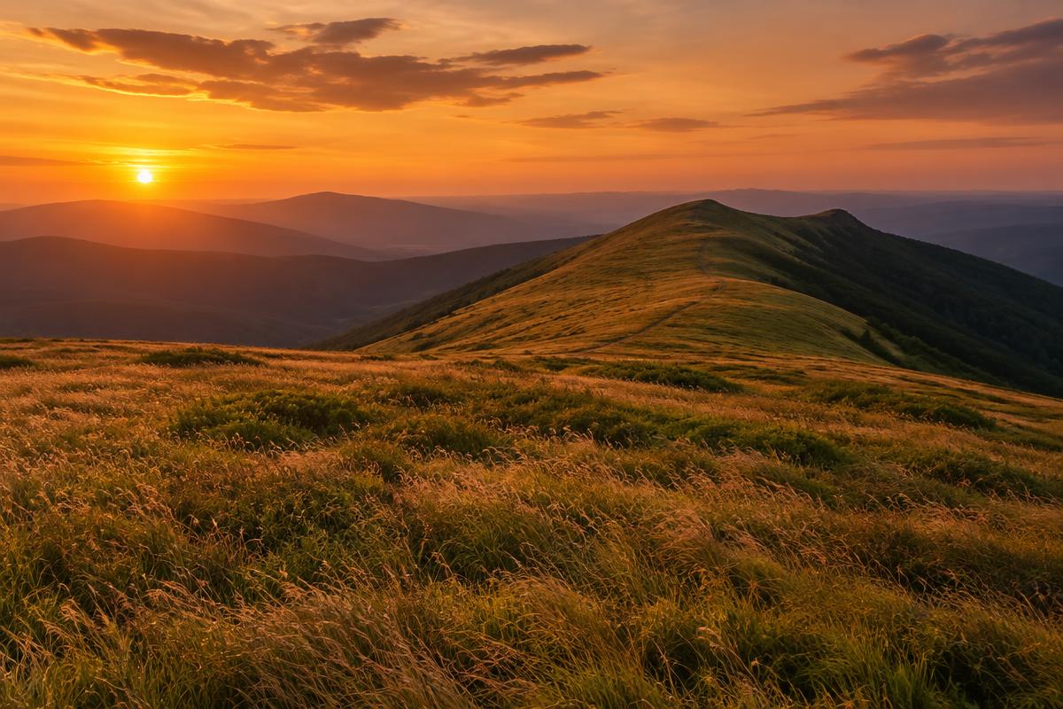 Krajobraz górski — Bieszczady